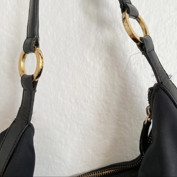 Kate spade Vintage small black nylon shoulder bag Y2K - Picture 2 of 8